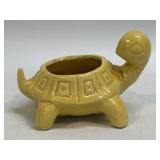 Vintage Yellow Pottery Turtle Planter 5.25ï¿½ Long