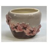 Vintage Royal Copley Dogwood Planter Vase Tan