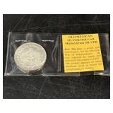 Old Mexican Silver Dollar Minted From Silver