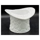Fenton Milk Glass Daisy & Button Top Hat