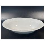 American Tradition White Rimmed Oval Bowl by