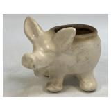 White Morton Pig Planter Ceramic Figurine 4.5ï¿½