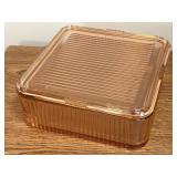 Federal Depression Glass Pink Large 8" x 8"