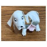 Beagle Basset Hound Dog Pink Flower Gold Ear 2.5"