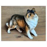 8 1/2" Porcelain Collie Figurine