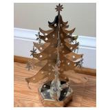 Vintage Christmas Angel Tree Spins W/Music 10"