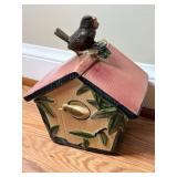 McCoy Birdhouse Cookie Jar 10" x 8"-Damaged