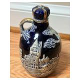 VTG Cobalt Blue Music Box Jug  Elegant Porcelain