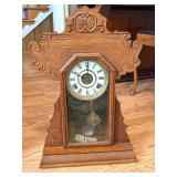 21" Made in USA Ingraham Gingerbread Mantle Clock