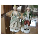 2 Hand Painted Porcelain Figurines