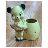 5" Antique Kitsch Cactus Planter
