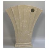 (A) Art Deco Fan Vase With Original Sticker