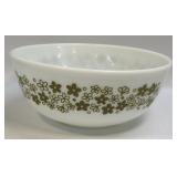 (A) VINTAGE PYREX AVOCADO GREEN SPRING BLOSSOM