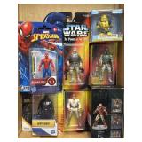 (B) 7 Assorted Marvel, Star Wars and More Action