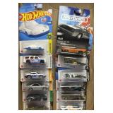 (B) 12 Assorted Hit Wheels and Matchbox Cars as