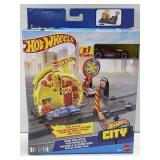 (B) Hot Wheels City Speed Pizza Pick-Up Track Set