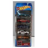 (B) 5 Hot Wheels Cars as Shown NIB Nissan