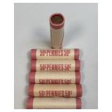 (SC) 6 Uncirculated, Unopened Rolls Of 1981
