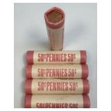 (SC) 5 Uncirculated, Unopened Rolls Of 1981