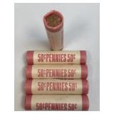 (SC) 5 Uncirculated, Unopened Rolls Of 1981