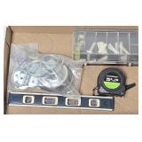 Level, Tape Measure,  D-Ring Tie-Down Mounts &