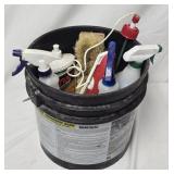Bucket of Cleaning Supplies