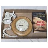 Wall Clock, Book & Light