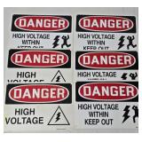 6 Danger High Voltage Signs