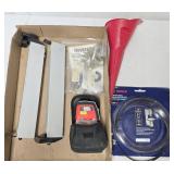 B&D Laser Level, Band Saw Blades, Funnel & more