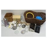 (E) Lot Including Glass Insert For Mason Zinc