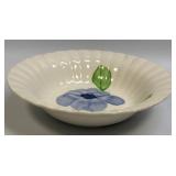 (A) Blue Ridge Southern Pottery Bowl Blue Daisy