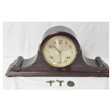 Antique Sessions Mantle Clock w/ Keys & Weight