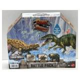 (B) Mattel Jurassic World Dino Reveal Battle Pack