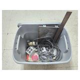 Tub w/ Drop Cord, Framing Square, Paint Tray &