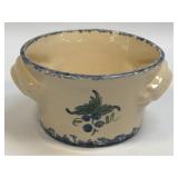 (A) Buttermilk Acres Sponge Ware Stoneware Grape