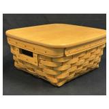 (B) Vintage Longaberger Handwoven Basket With