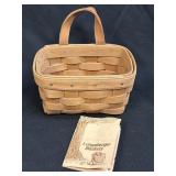 (B) Vintage Longaberger Hand Woven Storage Basket/
