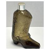 (B) Vintage Avon Western Boot Decanter Avon Empty