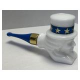 (B) Avon Uncle Sam Pipe Vintage Cologne Decanter