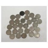 (SC) 29 V Nickels As Pictured