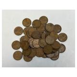 (SC) Over 100 Wheat Pennies As Pictured