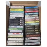 Box of Aprox 68 Music Casettes