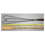 (E) Vintage Rug Beater and Stirrer As Pictured