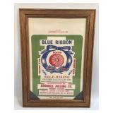 (E) Framed Vintage Blue Ribbon Bolted Self Rising