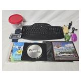 Logitech Wireless Keyboard,  Computer Mouse, Pads