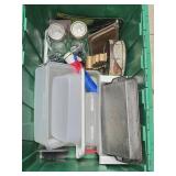 Contents of Tub- Canning Jars, Tupperware,