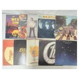 10 Record Albums including Beatles, BeeGee