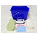 Car Wash Kit- Bucket, Brush & Sponges