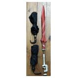 (E) 3 Umbrellas as Shown