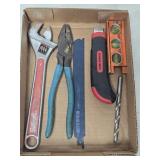 Adjustable Wrench, Linesman Pliers, Level & More